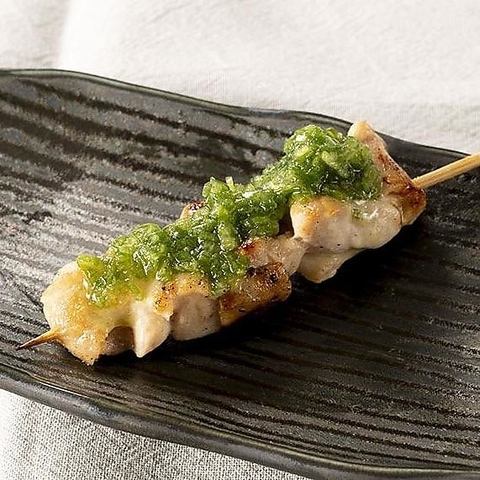 鳥ももねぎ塩焼き