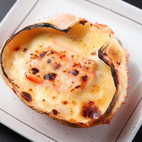 蟹壳焗烤，配上大量的蟹肉