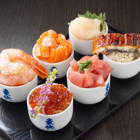 【人气】6种食材迷你海鲜盖饭