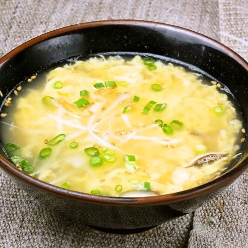 ワカメスープ/玉子スープ/野菜スープ
