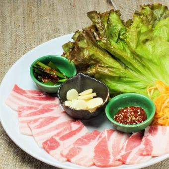 ★Must-see for event organizers!! 90 minutes♪ Healthy samgyeopsal wrapped in lettuce♪ All-you-can-eat and drink course for 3,680 yen★