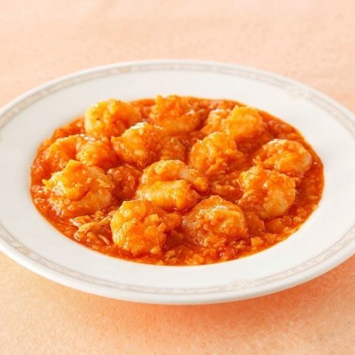 エビチリ定食