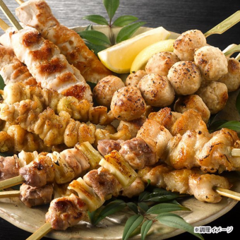 【焼き鳥食べ飲み放題】月～木・日・祝日限定☆焼鳥16種食べ放題+2,5H飲み放題3680円