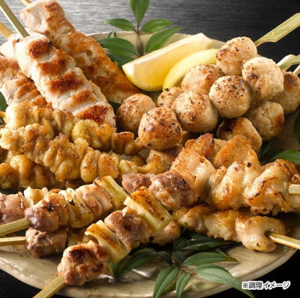 【焼き鳥食べ飲み放題】月~木・日・祝日限定☆焼鳥16種食べ放題+2,5H飲み放題3680円