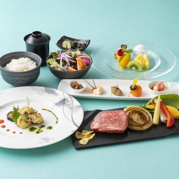 季節の鉄板焼ランチ「紅 葉」