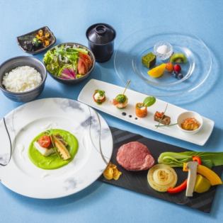 季節の鉄板焼ランチ「紅 葉」