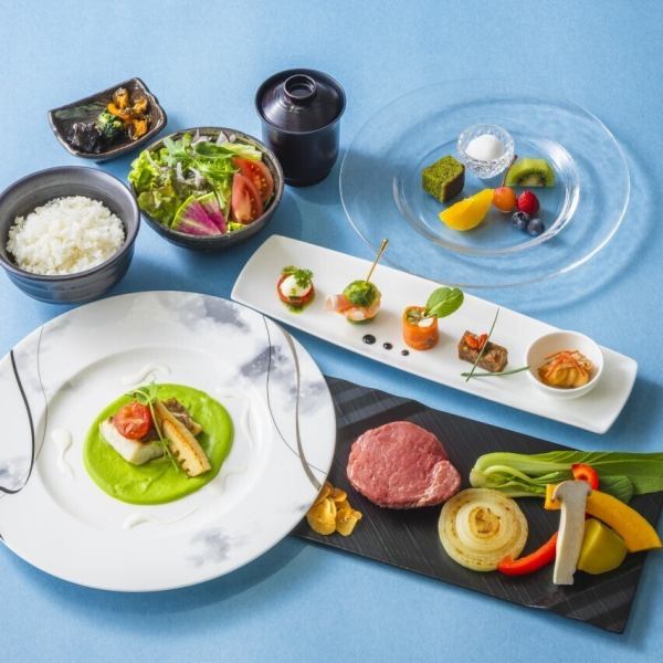 季節の鉄板焼ランチ「紅 葉」