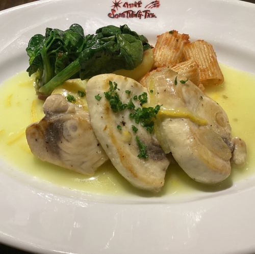 【12月】　メカジキのコンフィ ～柚子バターソース～　（ライス付き）　　