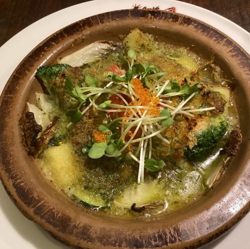【6月】　白身魚と帆立の ～アンチョビ香草バター焼き～　（ライス付き）　　