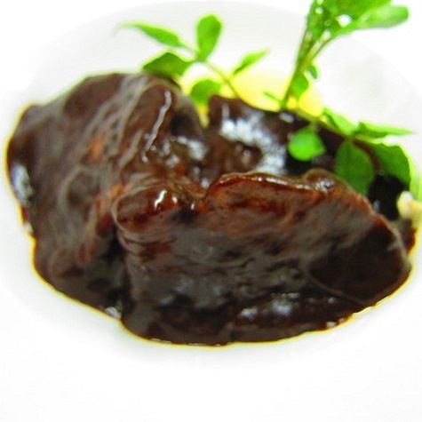 Red wine braised domestic beef cheek stewed slowly over low heat