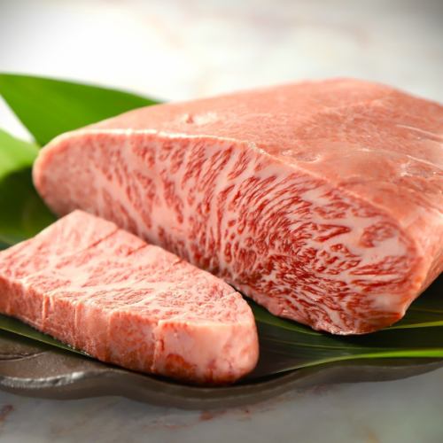 ごく僅かな希少部位、霜降りの甘みと赤身の深みが調和する至高のイチボを堪能できます。