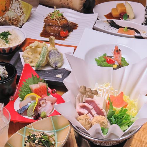 Enjoy seasonal creative Japanese cuisine