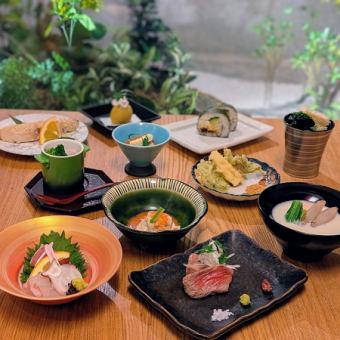 菜な会席 　～たくさんの味わいを少しずつ。旬食材を使った小皿会席～