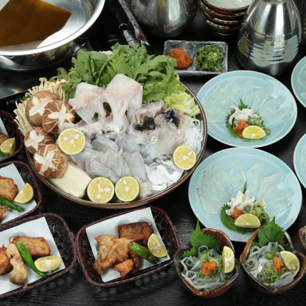 [Annual event] Tiger puffer fish tetchiri hotpot course reservations accepted until 8pm the day before!