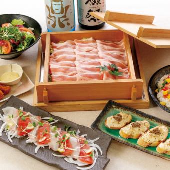 【謝謝！ 】輕鬆又滿足！三元蒸豬肉套餐3,990日圓 ※優惠券限時贈送2.5小時無限暢飲