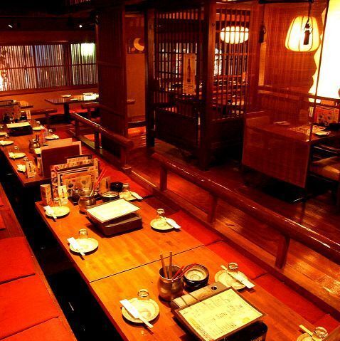 広々としたお席は会社宴会や打ち上げなど団体様のご利用に最適◎