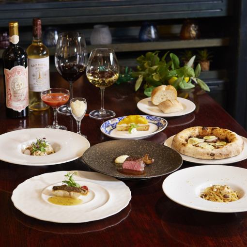 12/22まで【ディナーコース◆実】個人盛りでのフルコース仕立て♪全9品6500円(税込)