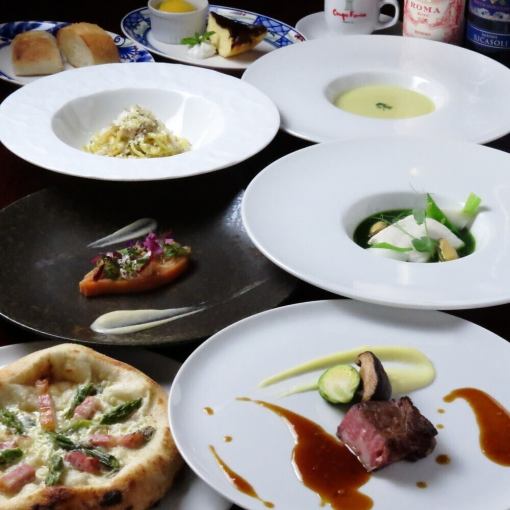 4/18～【ディナーコース】季節のコース『スタジョーネ』6500円(税込)