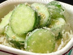 Deep fried cucumber