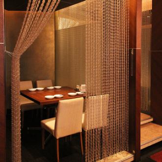 【少人数個室】デート、プライベート向きの半個室!2名~4名