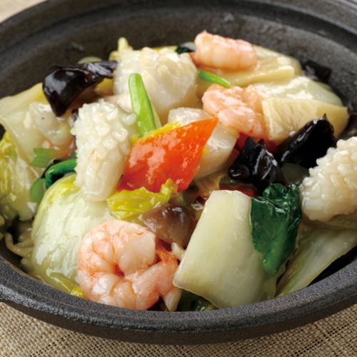 大人気!海鮮あんかけ蒸し麺セット