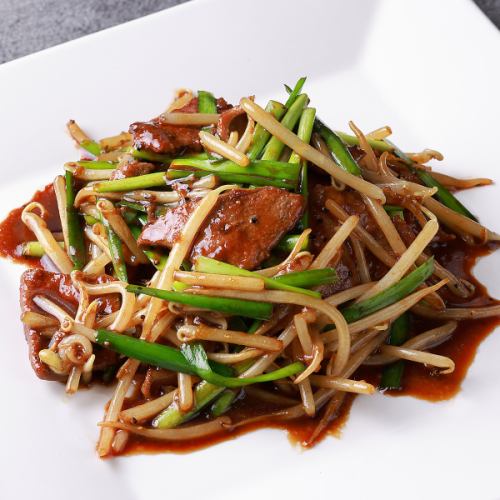 青蓮風レバニラ炒め