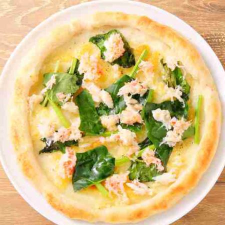Snow crab and spinach cream