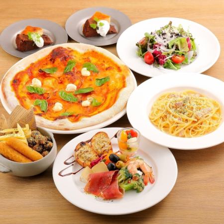 当日OK！パーティーコース3600円／120分生ビールつき飲み放題込み！