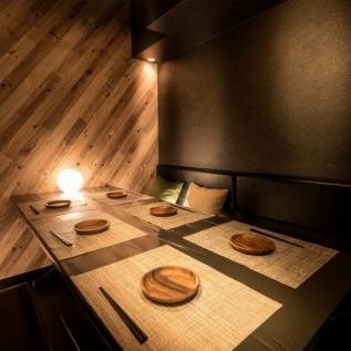 Stylish × private room ●It can be used by 6 to 8 people, making it perfect for various banquet scenes! Eating and drinking plans are available from 3000 yen!!