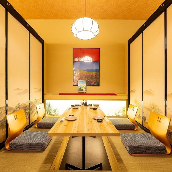 전석 완전 개인실의 일본식 공간이 마중! 급한 회식에도 최적입니다 ◎ 테이블 좌석도 있습니다.파고타츠의 느긋한 치유 공간에서 맛있는 요리를 즐겨주세요!