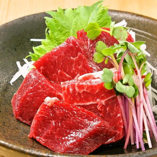 horse sashimi red meat sashimi