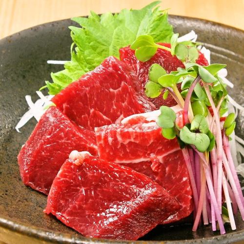 Horse meat sashimi