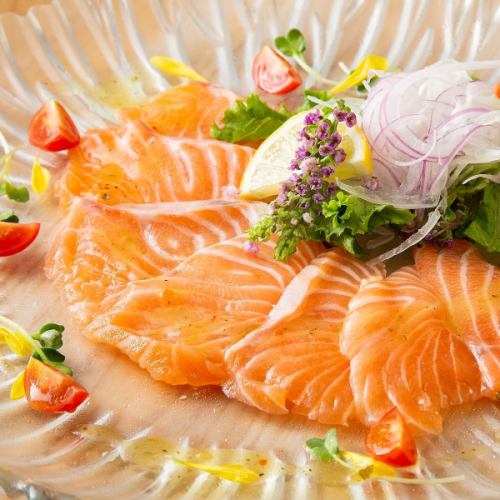 Okuhyuga Salmon Carpaccio