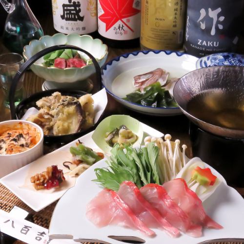 Enjoy a Japanese cuisine banquet with courses featuring Hamamatsu's seasonal ingredients!