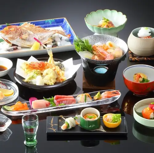 浜松の旬の食材を中心にしたコースで和食宴会を。