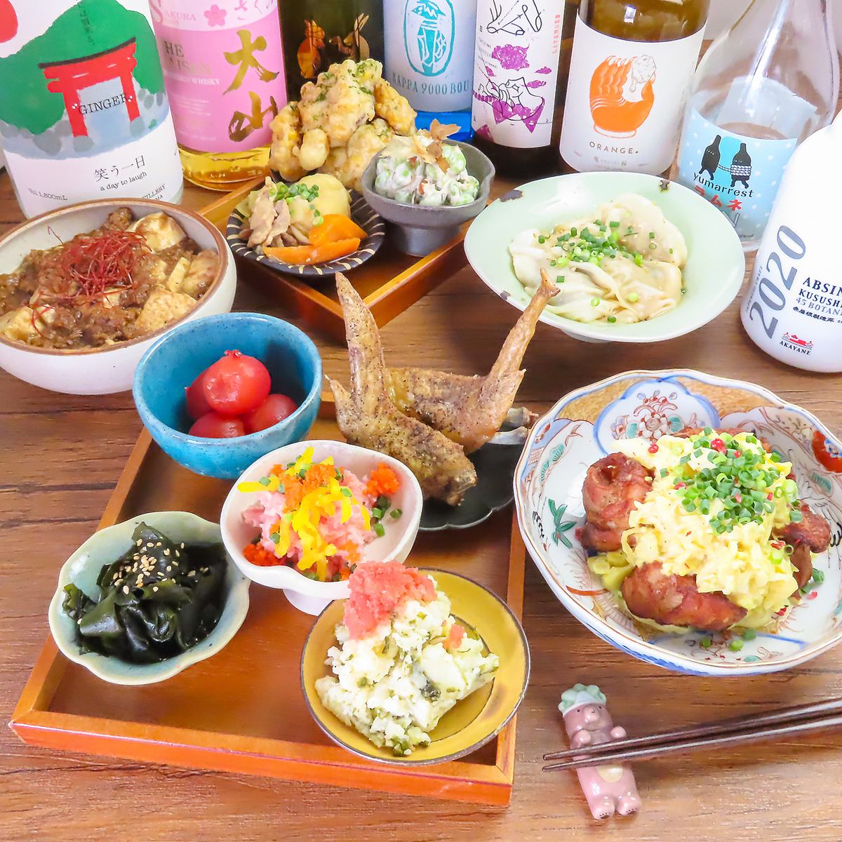 旬な食材を使用した店主の手作りおばんざいを堪能◎宴会利用の場合はお気軽にどうぞ♪