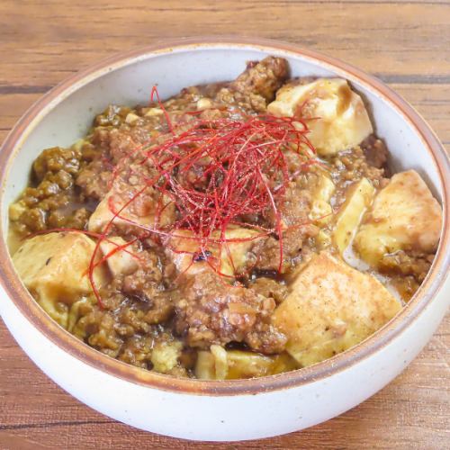 あつあつピリ辛の麻婆豆腐◎