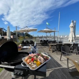 <토, 일, 공휴일> 【불과 고기를 둘러싸고 서로 이야기!】 3 시간! 구간 대여 BBQ 플랜 ♪ <1 인 2750 엔 ~>