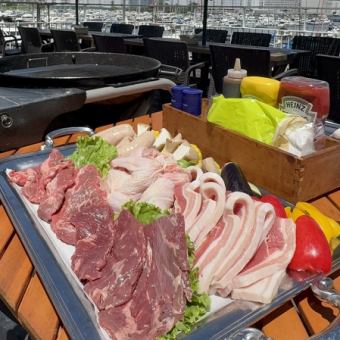 【利用者全員学生もしくわ女性のお客様限定！】BBQプラン♪3時間！120分飲み放題付【3980円】