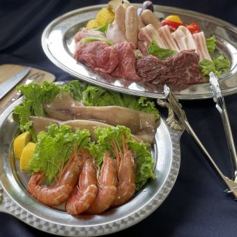 BBQ2.5時間制《5280円》◆手ぶらでBBQ！お肉や魚介を満喫プラン♪