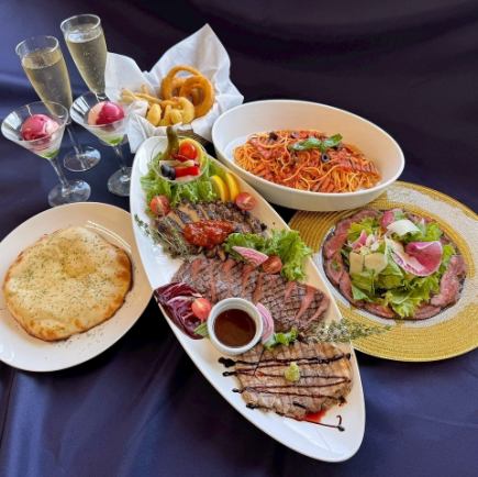 [Entire restaurant or semi-entire restaurant available!] Chef's speciality roast beef available! Premium course ♪ All-you-can-drink included for 6,500 yen