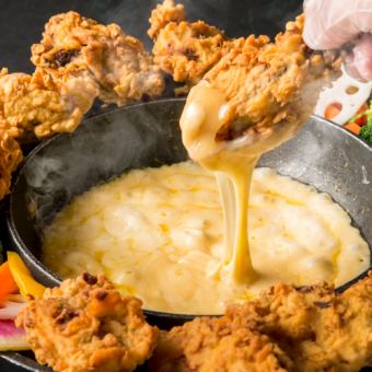 ◇For Korean girls' get-togethers! ◇UFO chicken fondue & 11 kinds of flavored chicken! All-you-can-eat and drink for 3,795 yen