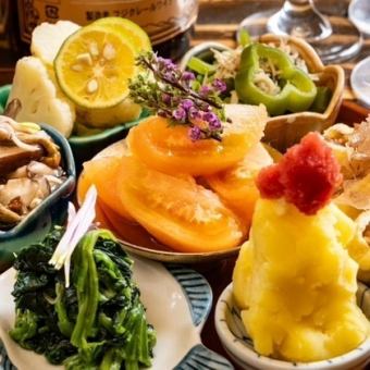 【うっとりコース】鶏タタキ刺身盛りや串焼きなど堪能 6,600円(税込) 120分飲み放題付