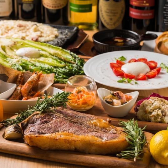 To you who wants to stick to meat! Sirloin course with luxurious bones 4,000 yen