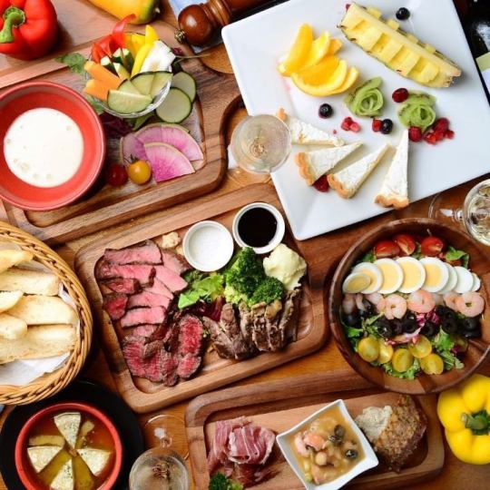 月~木限定♪【生ハム de 女子会コース】生ハム食べ放題&120分飲み放題コース♪2980円