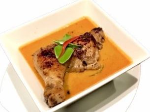 グリルドチキンのレッドカレー(Red curry with grilled chicken)〈2～3人前分〉