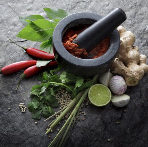 Characteristic of Thai food is the smell and flavor Our shop is concerned with spices!