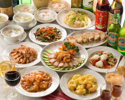★3小时无限畅饮★【奢华】6周年纪念高级套餐，包括鲍鱼和北京烤鸭8,000日元→6,000日元