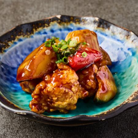 黒酢の酢豚