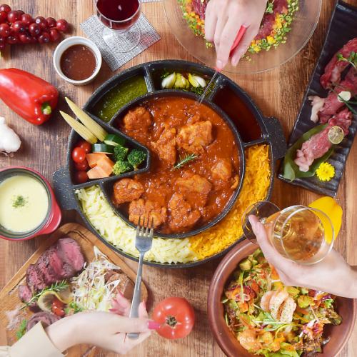 【韓国グルメ女子会】平日限定!!チーズタッカルビがメイン★3時間飲み放題付8品2980円※1月5日～